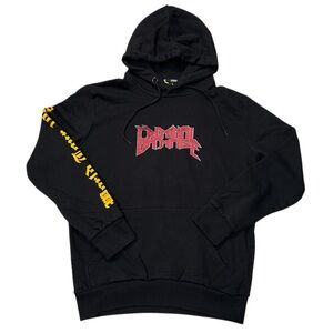 Criminal Damage‎ Black Graphic Hoodie Large